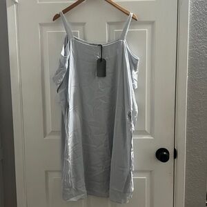 Light Gray Cold Shoulder Dress